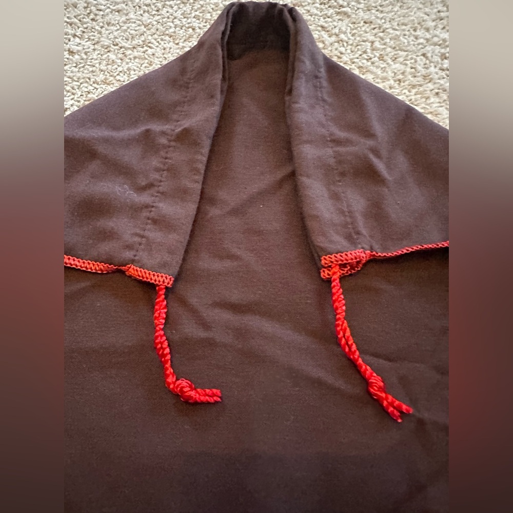 Coach brown dust bag red stitching - Picture 7 of 10